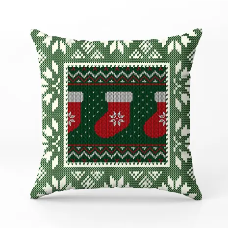 Декоративна възглавница с коледни мотиви - 23994 - Декоративна възглавница с коледни мотиви - 23994