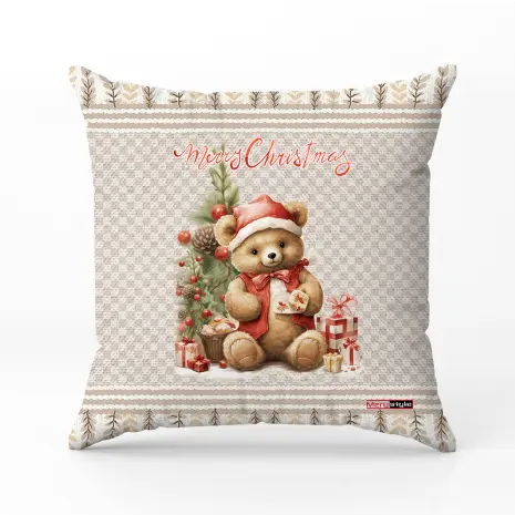Декоративна възглавница с коледни мотиви - 5304 - Декоративна възглавница с коледни мотиви - 5304