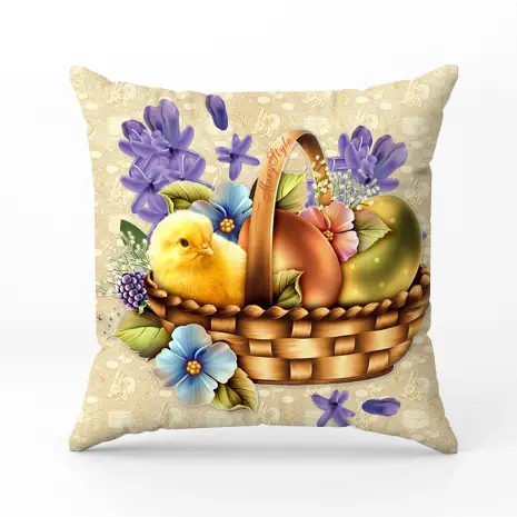 Декоративна възглавница - Великденски мотиви - 5076 - Декоративна възглавница - Великденски мотиви - 5076
