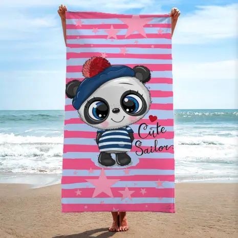 Детска хавлиена кърпа - Панда - Детска хавлиена кърпа - Панда