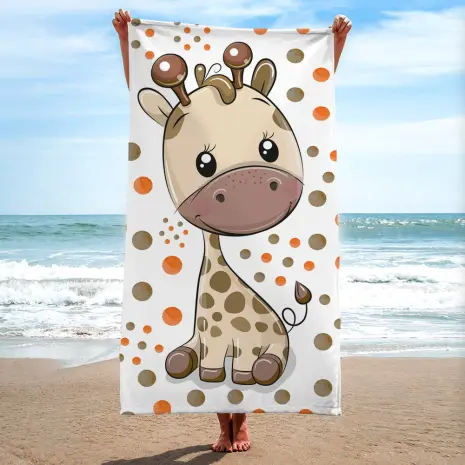 Детска хавлиена кърпа - Жираф - Детска хавлиена кърпа - Жираф