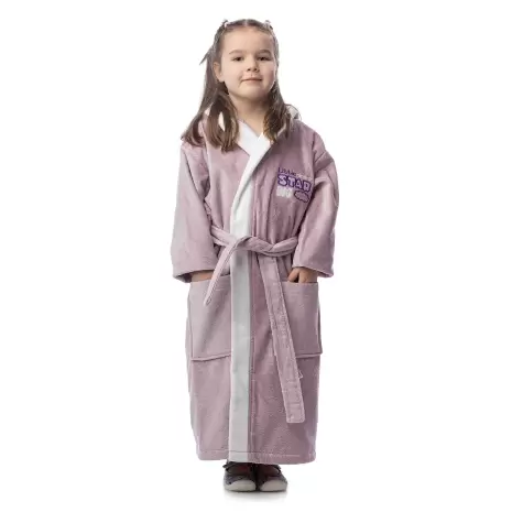 Детски халат лукс - лилаво - Детски халат лукс - лилаво