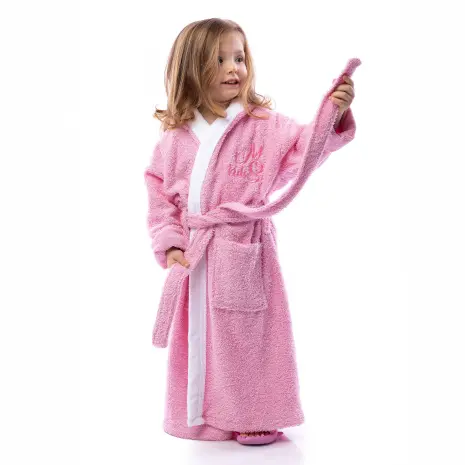 Детски халат Маер - Розов - Детски халат Маер - Розов