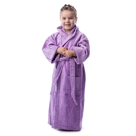 Детски халат нишка - лилаво - Детски халат нишка - лилаво