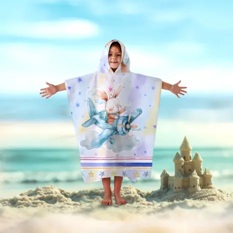 Детско хавлиено пончо - 5049 - Детско хавлиено пончо - 5049