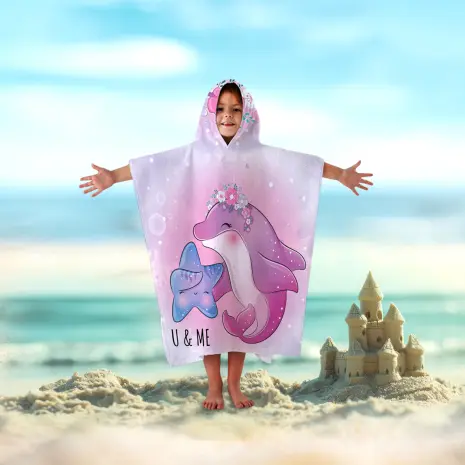 Детско хавлиено пончо - 5059 - Детско хавлиено пончо - 5059