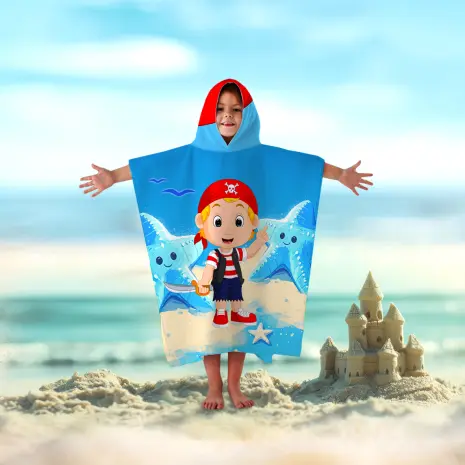 Детско хавлиено пончо - 5061 - Детско хавлиено пончо - 5061