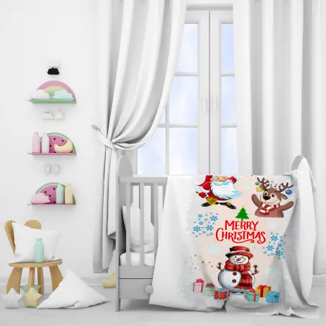 ДЕТСКО ПОЛАРЕНО ОДЕЯЛО С КОЛЕДНИ МОТИВИ 4458 - ДЕТСКО ПОЛАРЕНО ОДЕЯЛО С КОЛЕДНИ МОТИВИ 4458