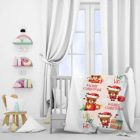 ДЕТСКО ПОЛАРЕНО ОДЕЯЛО С КОЛЕДНИ МОТИВИ 4460 - ДЕТСКО ПОЛАРЕНО ОДЕЯЛО С КОЛЕДНИ МОТИВИ 4460