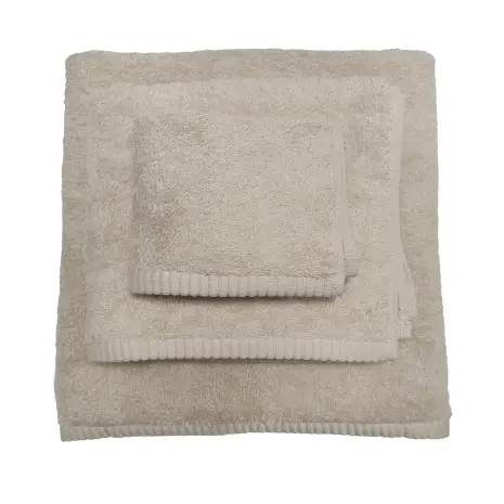 Едноцветна хавлиена кърпа "ЛОТОС" - комплект - 3 броя - крем - Едноцветна хавлиена кърпа "ЛОТОС" - комплект - 3 броя - крем