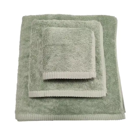 Едноцветна хавлиена кърпа "ЛОТОС" - комплект - 3 броя -зелено - Едноцветна хавлиена кърпа "ЛОТОС" - комплект - 3 броя -зелено