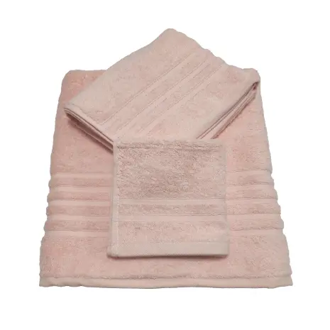 Едноцветна хавлиена кърпа "ВИВА" - комплект - 3 броя - пепел от рози - Едноцветна хавлиена кърпа "ВИВА" - комплект - 3 броя - пепел от рози