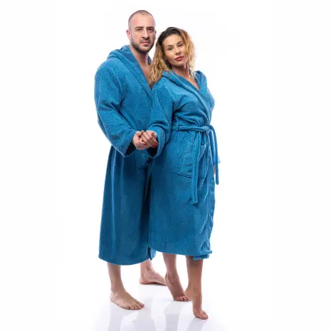 Халат Елеганс - Морско синьо - мъжки - Халат Елеганс - Морско синьо - мъжки