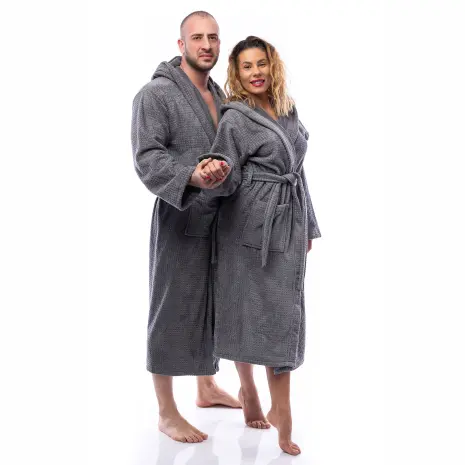 Халат Елеганс - Сив - дамски - Халат Елеганс - Сив - дамски