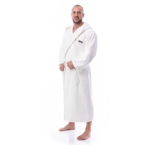 Халат Микропамук - крем - мъжки - Халат Микропамук - крем - мъжки