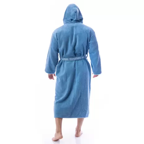 Халат Микропамук - дънково - мъжки - Халат Микропамук - дънково - мъжки