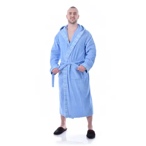 Халат Вивиен - Светло син - мъжки - Халат Вивиен - Светло син - мъжки