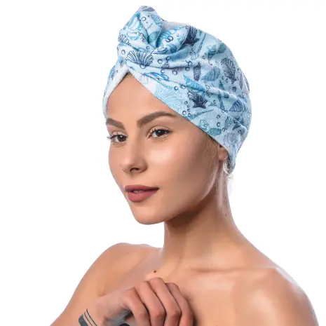 Хавлиен тюрбан с принт М5 - Хавлиен тюрбан с принт М5