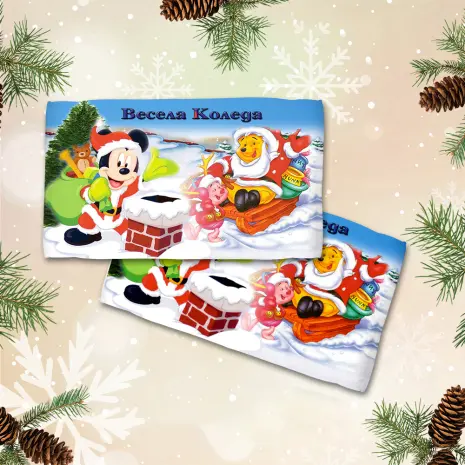 Хавлиена кърпа с коледни мотиви - 3043 - Хавлиена кърпа с коледни мотиви - 3043