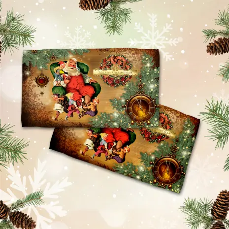 Хавлиена кърпа с коледни мотиви - 3052 - Хавлиена кърпа с коледни мотиви - 3052