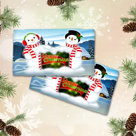 Хавлиена кърпа с коледни мотиви - 3057 - Хавлиена кърпа с коледни мотиви - 3057