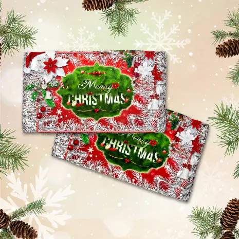 Хавлиена кърпа с коледни мотиви - 3064 - Хавлиена кърпа с коледни мотиви - 3064