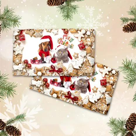 Хавлиена кърпа с коледни мотиви - 3068 - Хавлиена кърпа с коледни мотиви - 3068