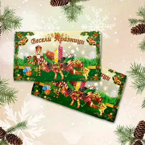 Хавлиена кърпа с коледни мотиви - 3083 - Хавлиена кърпа с коледни мотиви - 3083