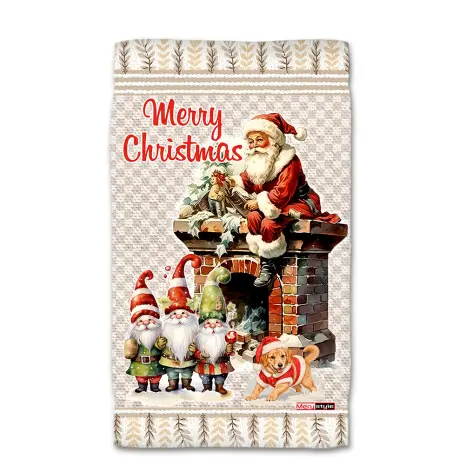 Хавлиена кърпа с коледни мотиви - 5300 - Хавлиена кърпа с коледни мотиви - 5300