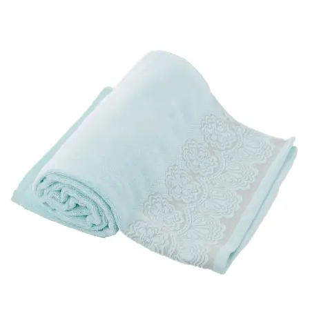 Хавлия Микропамук Дантела - Мента - Хавлия Микропамук Дантела - Мента