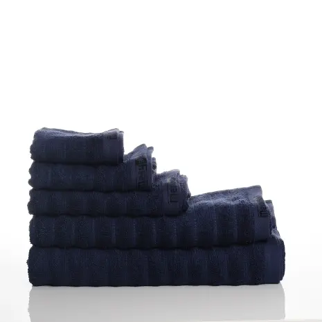 Хавлия за баня Райе - Тъмно синьо - Хавлия за баня Райе - Тъмно синьо