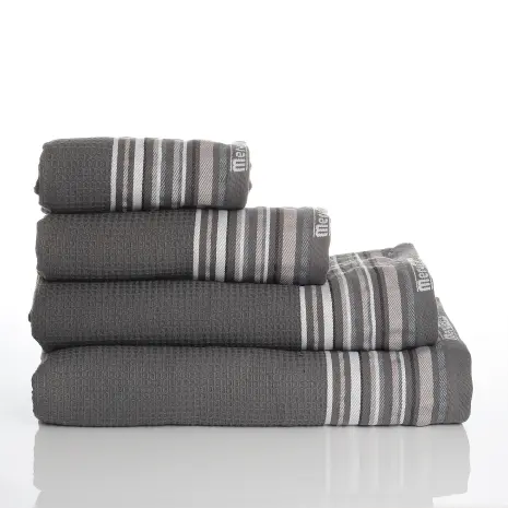 Хавлия за баня Вафла Лукс -Тъмно Сиво - Хавлия за баня Вафла Лукс -Тъмно Сиво