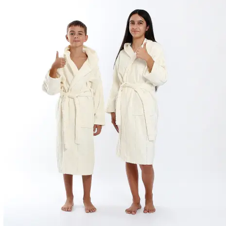 Юношески халат Нишка - крем - Юношески халат Нишка - крем