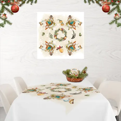 Каре с коледни мотиви - 2216 - Каре с коледни мотиви - 2216