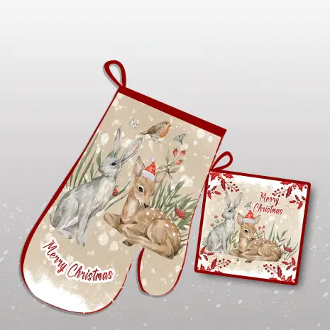 Комплект ръкохватки с коледни мотиви - 2234 - Комплект ръкохватки с коледни мотиви - 2234