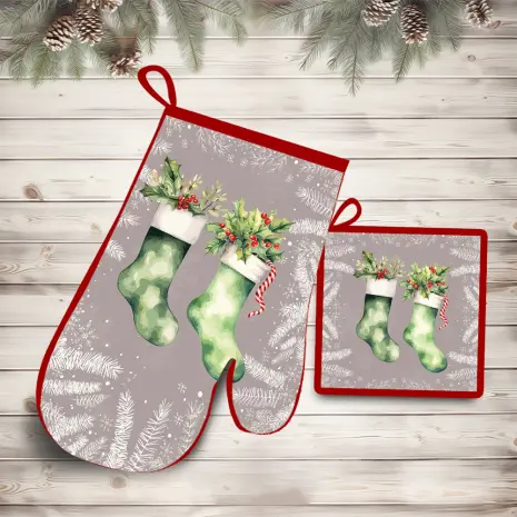 Комплект ръкохватки с коледни мотиви - 3005 - Комплект ръкохватки с коледни мотиви - 3005