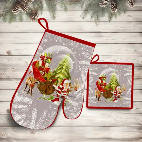 Комплект ръкохватки с коледни мотиви - 3006 - Комплект ръкохватки с коледни мотиви - 3006