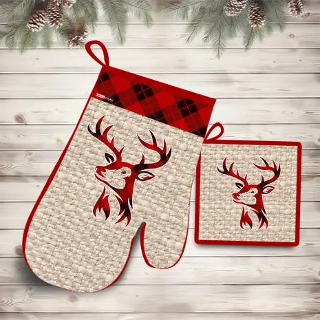 Комплект ръкохватки с коледни мотиви - 3007 - Комплект ръкохватки с коледни мотиви - 3007