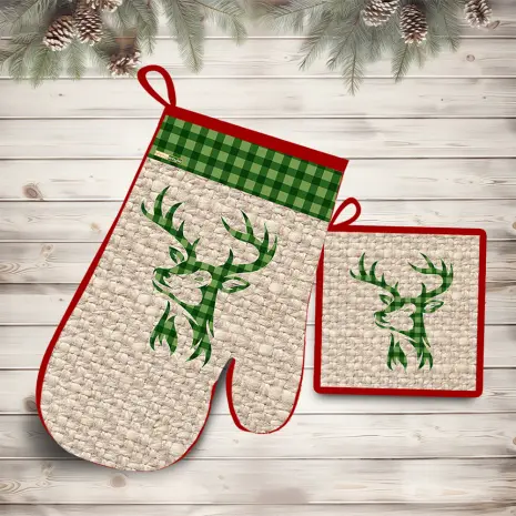 Комплект ръкохватки с коледни мотиви - 3009 - Комплект ръкохватки с коледни мотиви - 3009