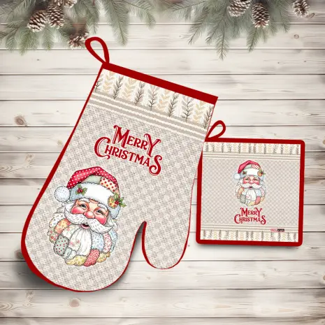 Комплект ръкохватки с коледни мотиви - 5319