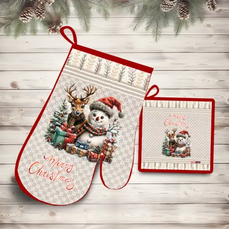 Комплект ръкохватки с коледни мотиви - 5321