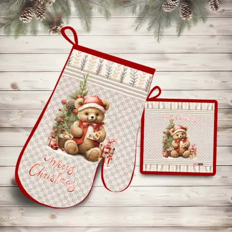 Комплект ръкохватки с коледни мотиви - 5322