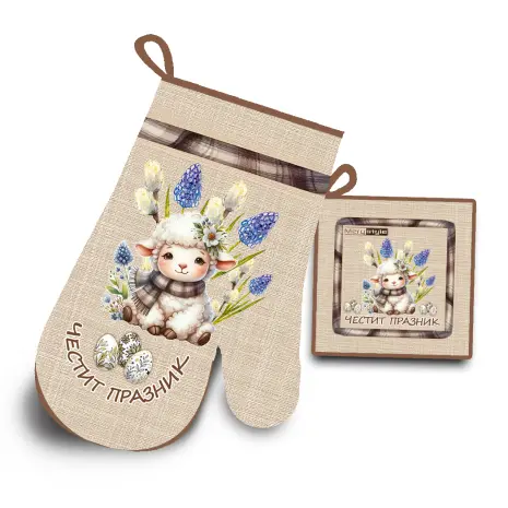Комплект ръкохватки с великденски мотиви - 4056 - Комплект ръкохватки с великденски мотиви - 4056