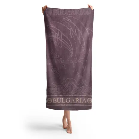 Плажна хавлия Делфин MS - Пепел Лилаво - Плажна хавлия Делфин MS - Пепел Лилаво