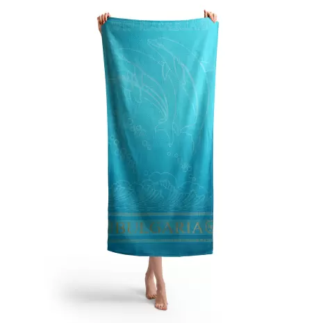 Плажна хавлия Делфин MS - Електрик - Плажна хавлия Делфин MS - Електрик