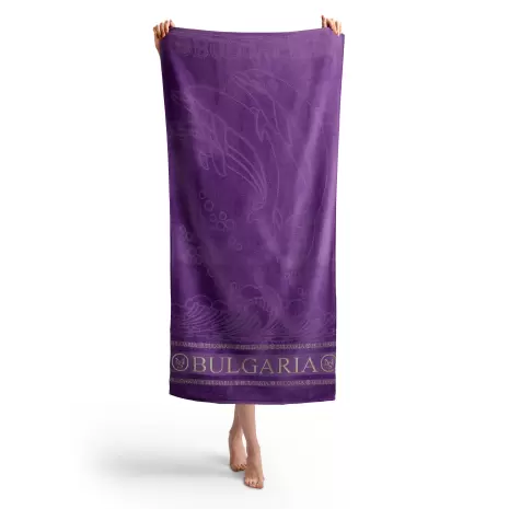 Плажна хавлия Делфин MS - Лилав - Плажна хавлия Делфин MS - Лилав