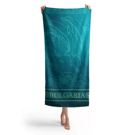 Плажна хавлия Делфин MS - Петрол - Плажна хавлия Делфин MS - Петрол