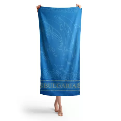 Плажна хавлия Делфин MS - Коралово синьо - Плажна хавлия Делфин MS - Коралово синьо