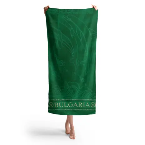 Плажна хавлия Делфин MS - Зелено - Плажна хавлия Делфин MS - Зелено