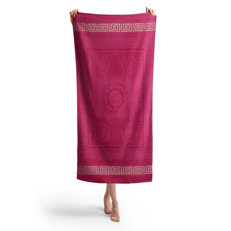 Плажна хавлия с мотив - Циклама - Плажна хавлия с мотив - Циклама